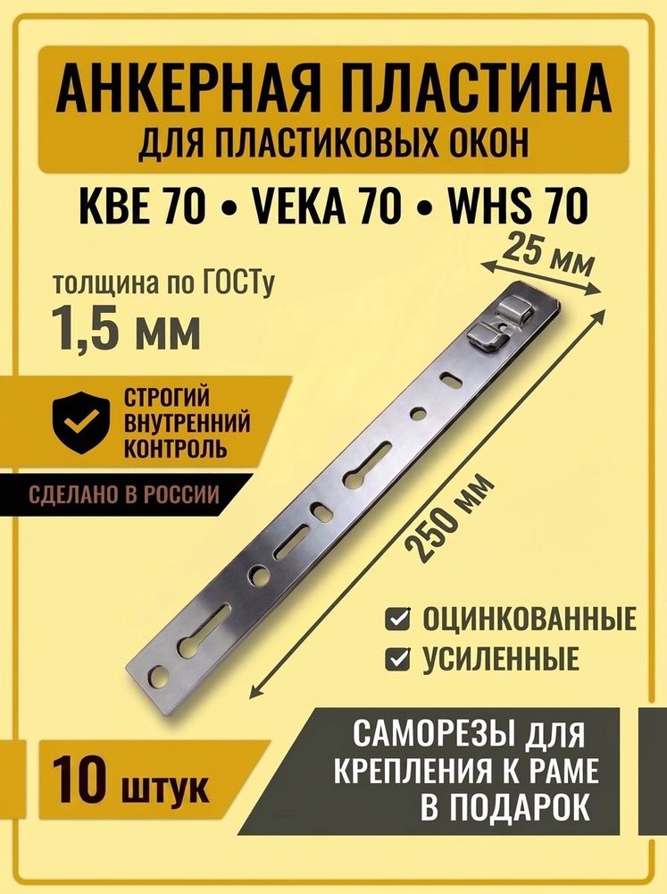 Анкерная пластина КВЕ 70 250мм